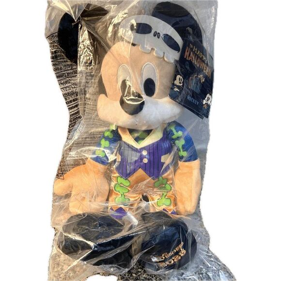 Mickey Mouse Glow-in-the-Dark Halloween 2023 Plush Medium 15'' Disney NWT Sealed - Picture 6 of 10